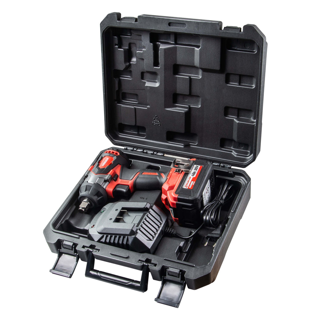 Akumulátorový rázový uťahovák 1/2'', 480Nm, 20V, 4Ah Raider