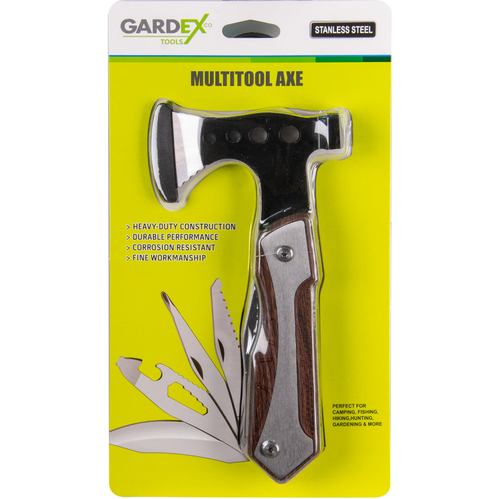 Multifunkčné náradie - sekera, vreckový nôž na kemping Axe GX Gardex