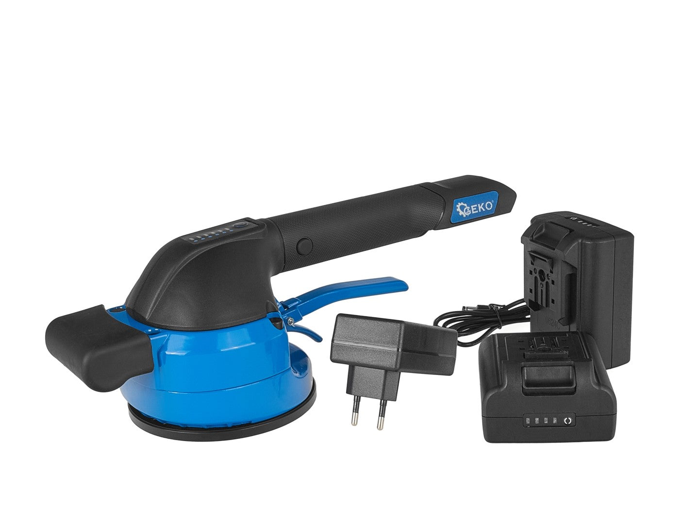 Vibračná prísavka s akumulátorom na vyrovnávanie dlaždíc