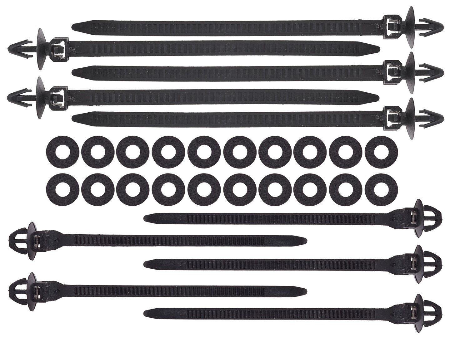 Sada náradia na odstránenie čalúnnických spôn s univerzálnymi klipsami a úchytkami 655 kusov