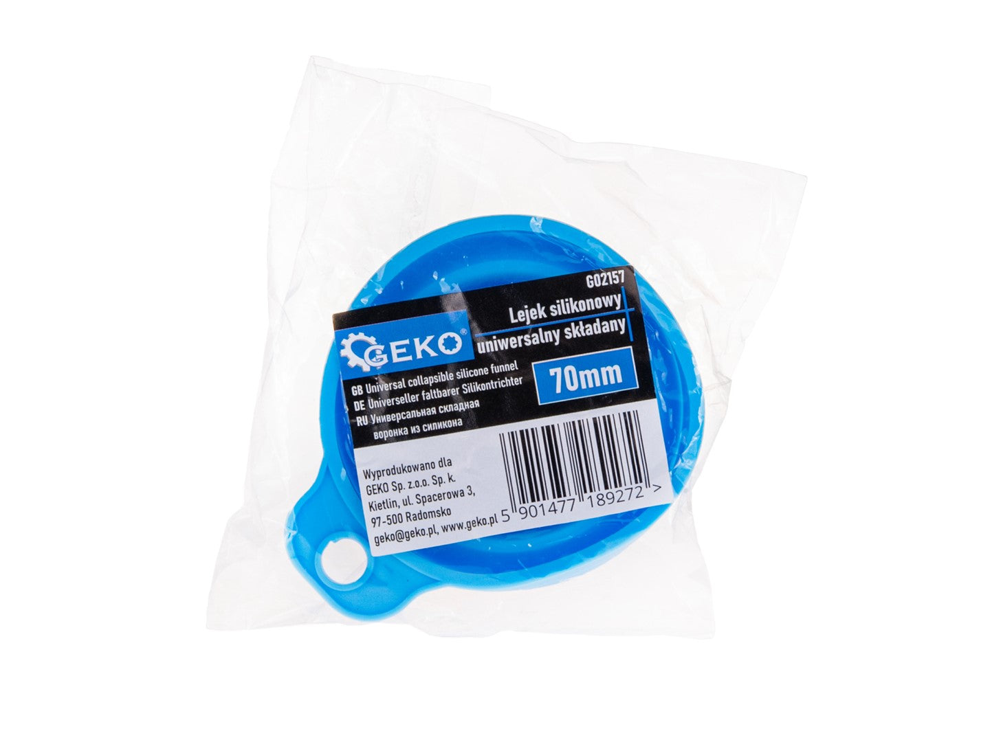 Silikónový skladací lievik 70 mm geko