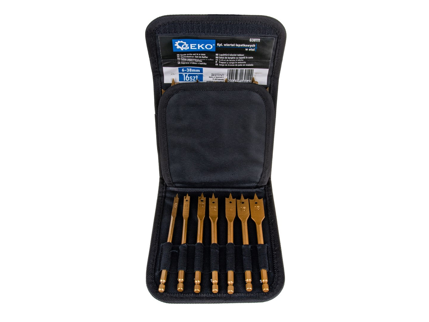 Sada 16 vrtákov do dreva 6 - 38mm