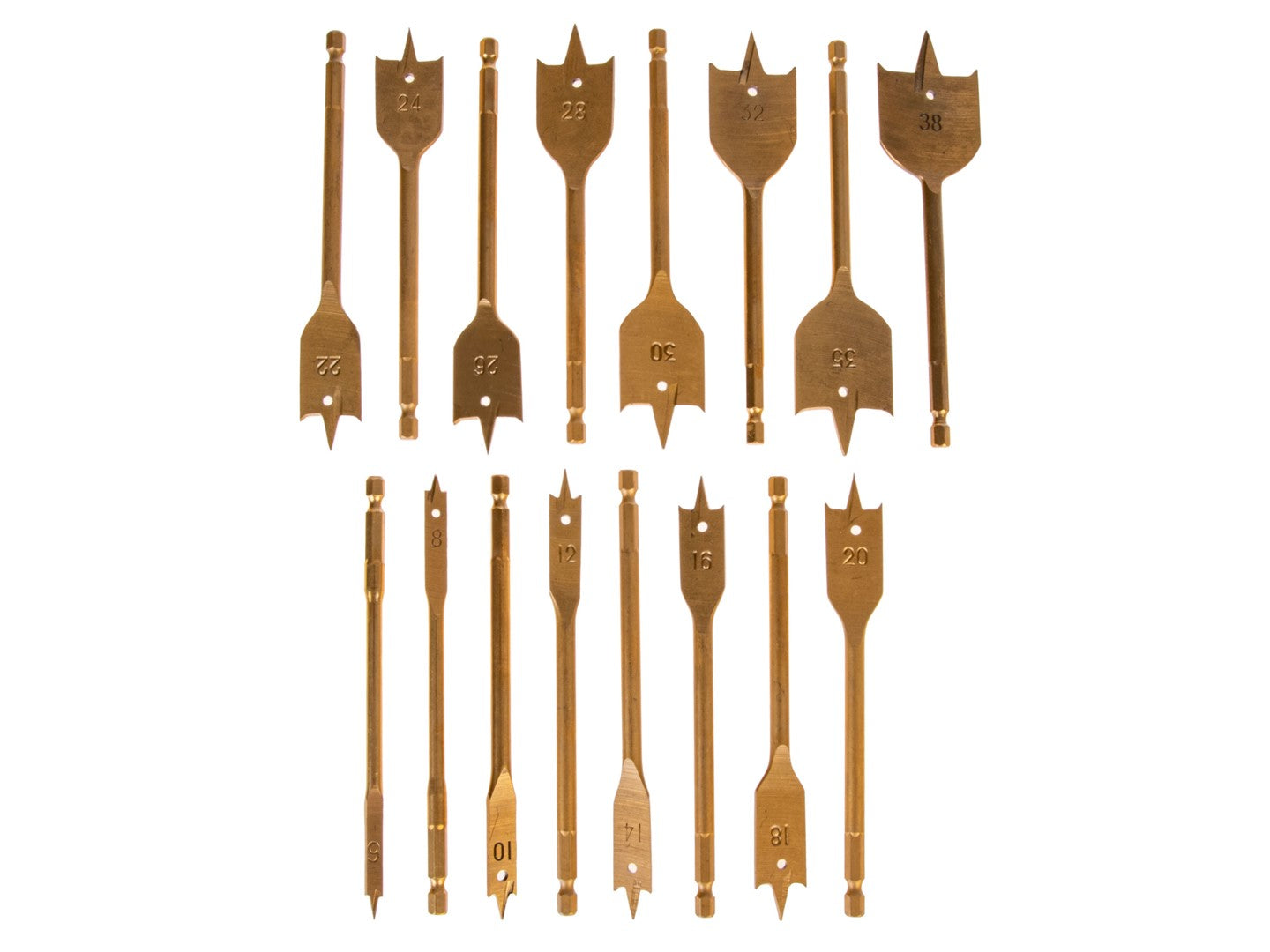 Sada 16 vrtákov do dreva 6 - 38mm