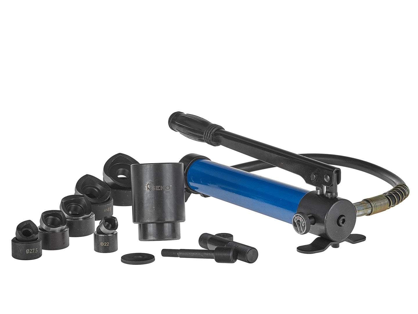 Sada hydraulického lisu na dierovanie 22–60 mm, 10 T – Geko