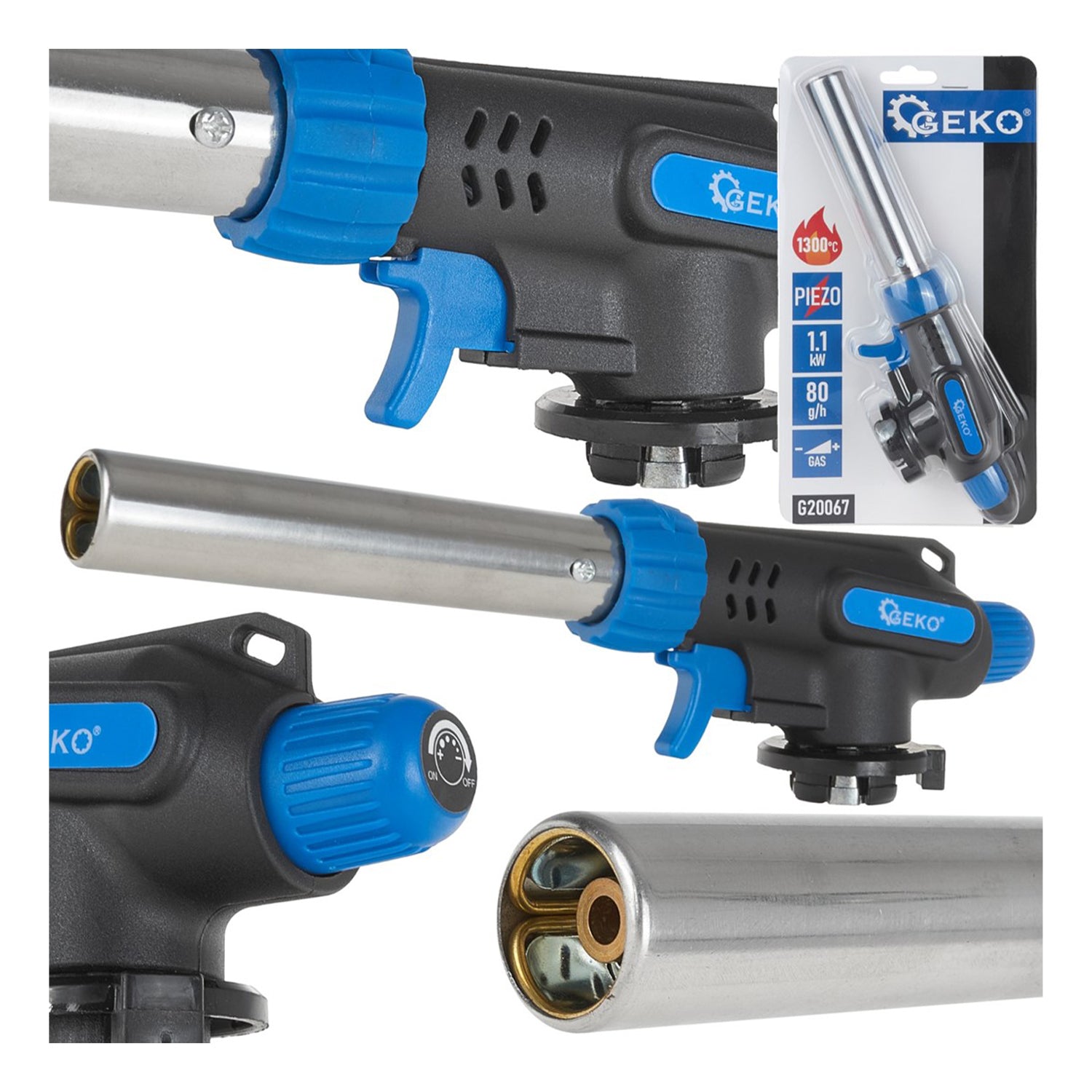 Plynový horák s piezoelektrickým zapaľovaním