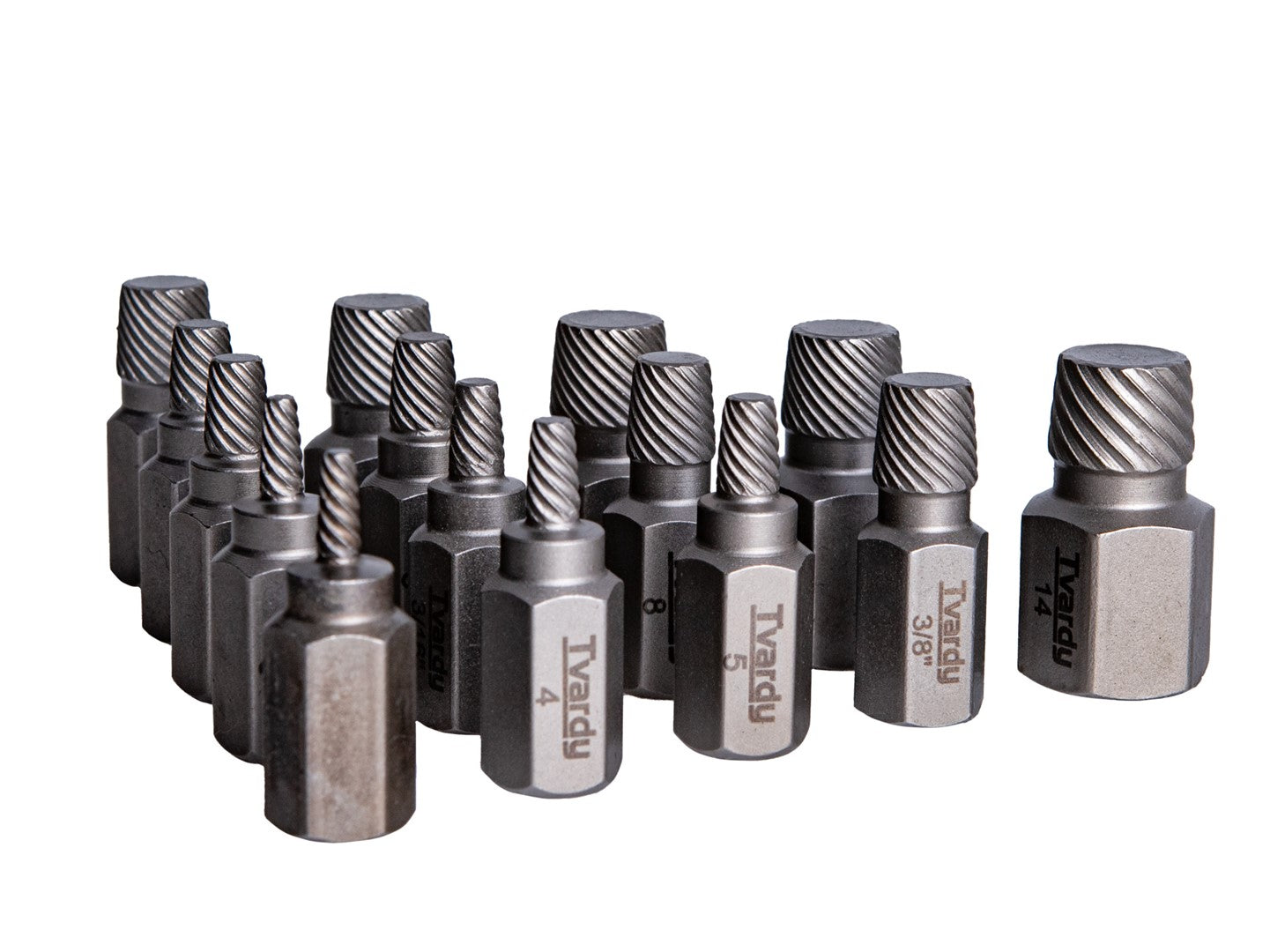 Súprava sťahovákov na poškodené a zlomené skrutky 15 kusov tvardy