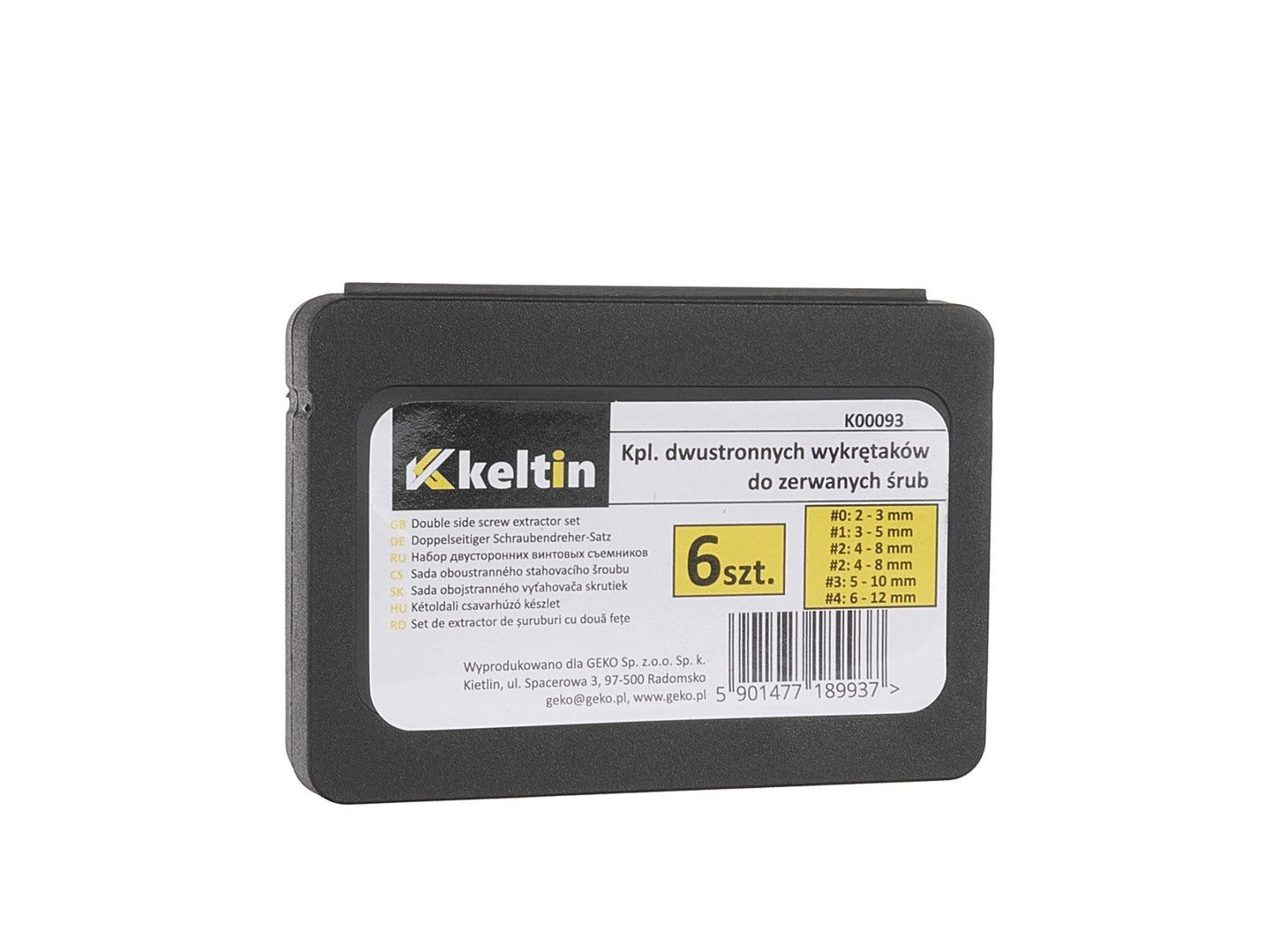 Sada 6 dvojitých sťahovákov na opotrebované a poškodené skrutky