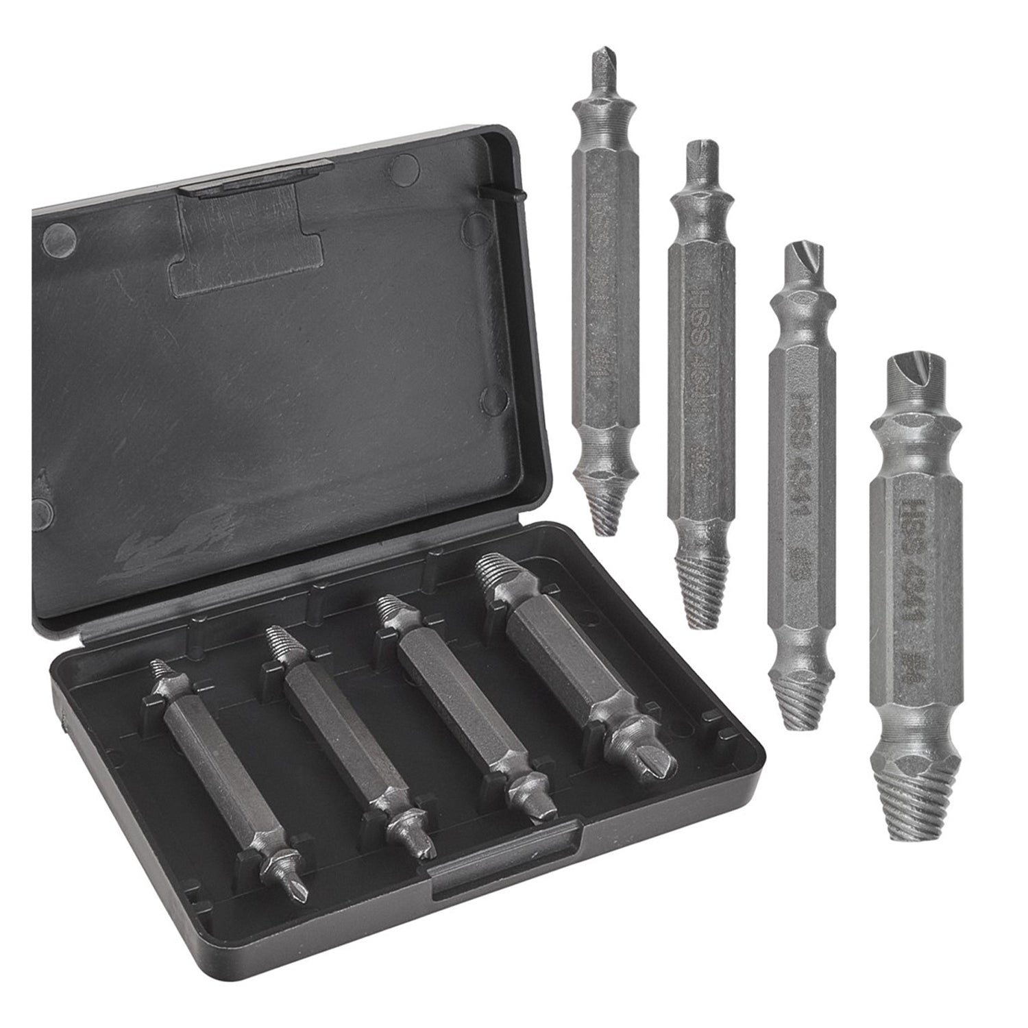 Sada 4 dvojitých sťahovákov na opotrebované a poškodené skrutky