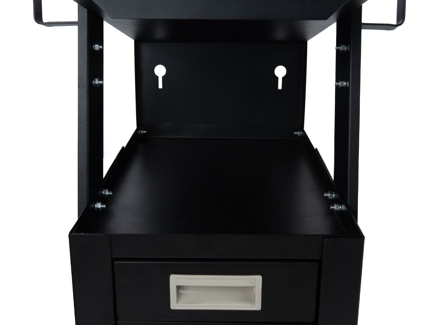 Vozík na zvárací prístroj s rukoväťou a 4 zásuvkami