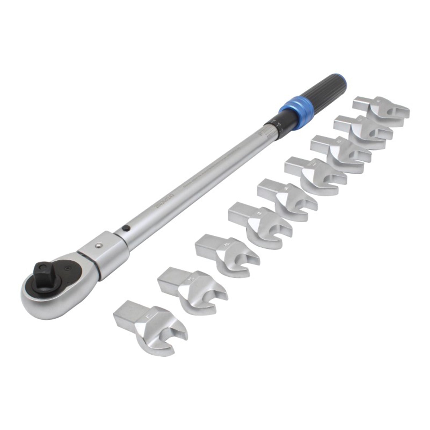 Súprava momentového kľúča 40–220nm s polootvorenými kľúčmi pre brzdové a palivové potrubia