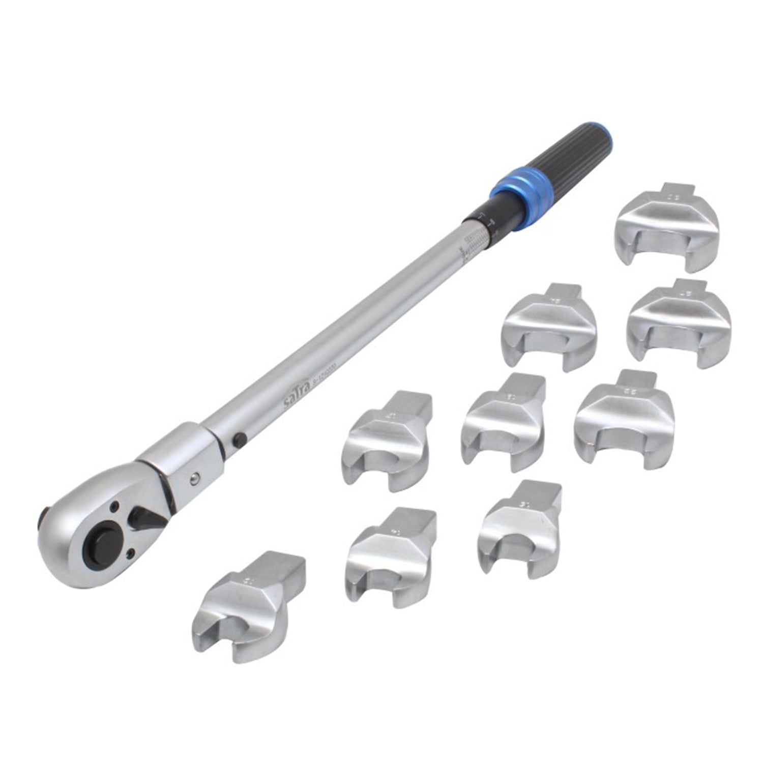 Súprava momentového kľúča 40–220nm s polootvorenými kľúčmi pre brzdové a palivové potrubia