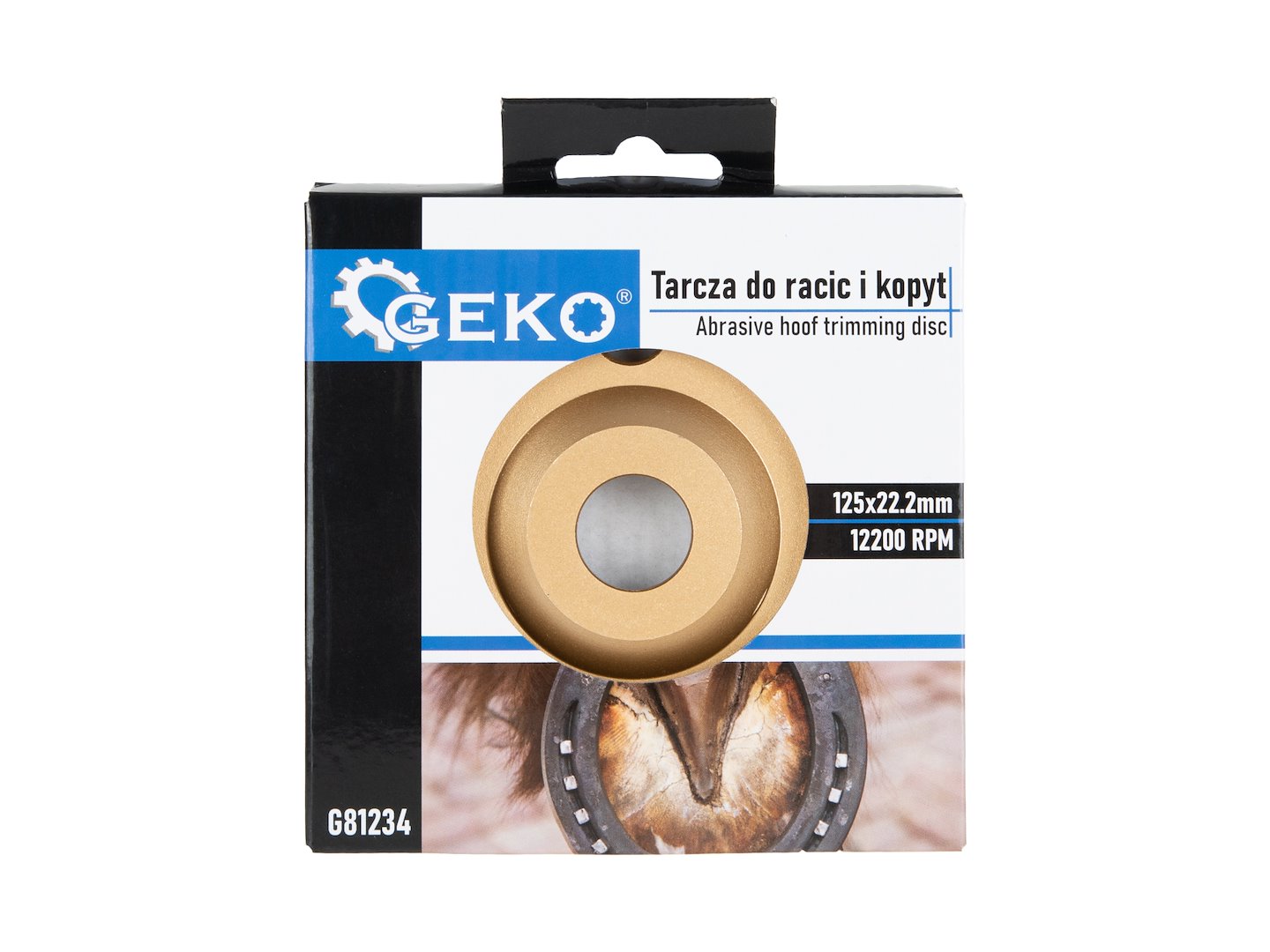 Kotúč na brúsenie kopýt 125 mm Geko