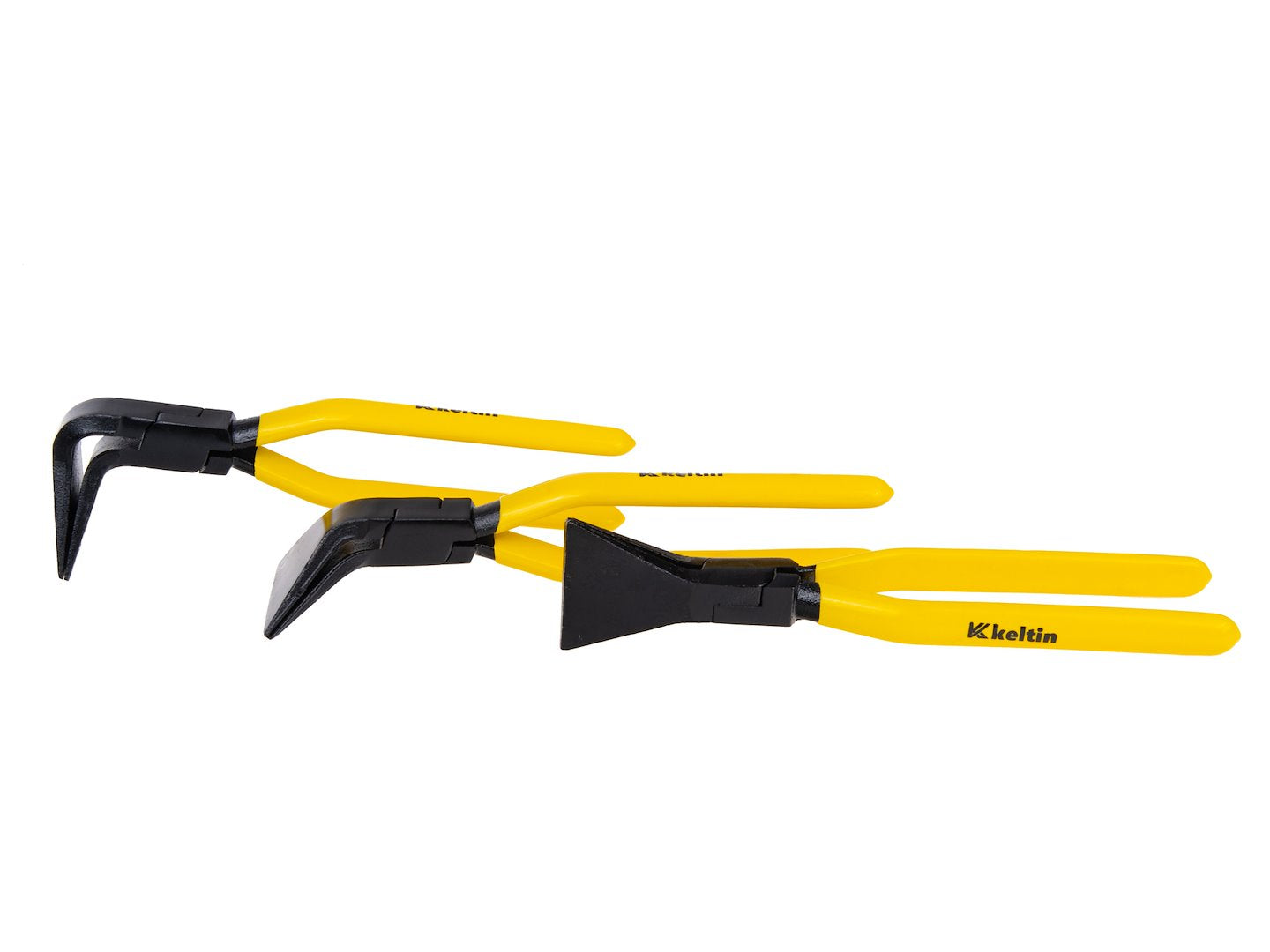 Sada 3 klieští na ohýbanie plechu, kovových fólií, karosérie a strešného plechu