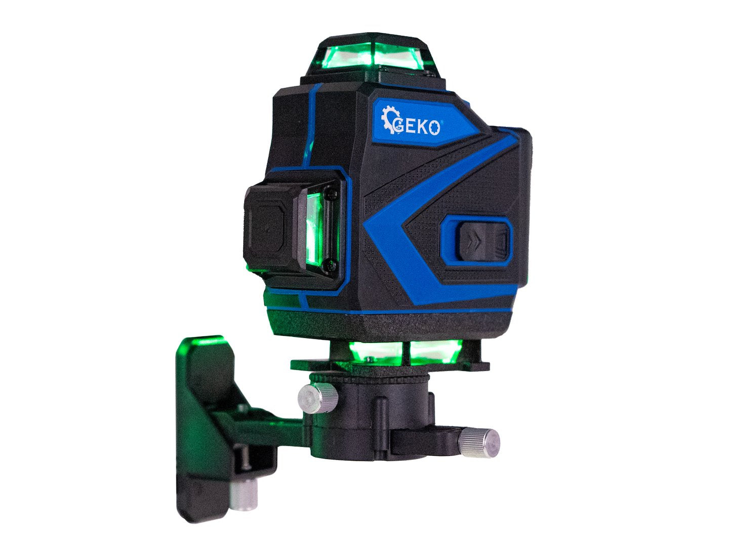 Laserová vodováha - krížový laser 360° 4D, s 2 akumulátormi, Geko