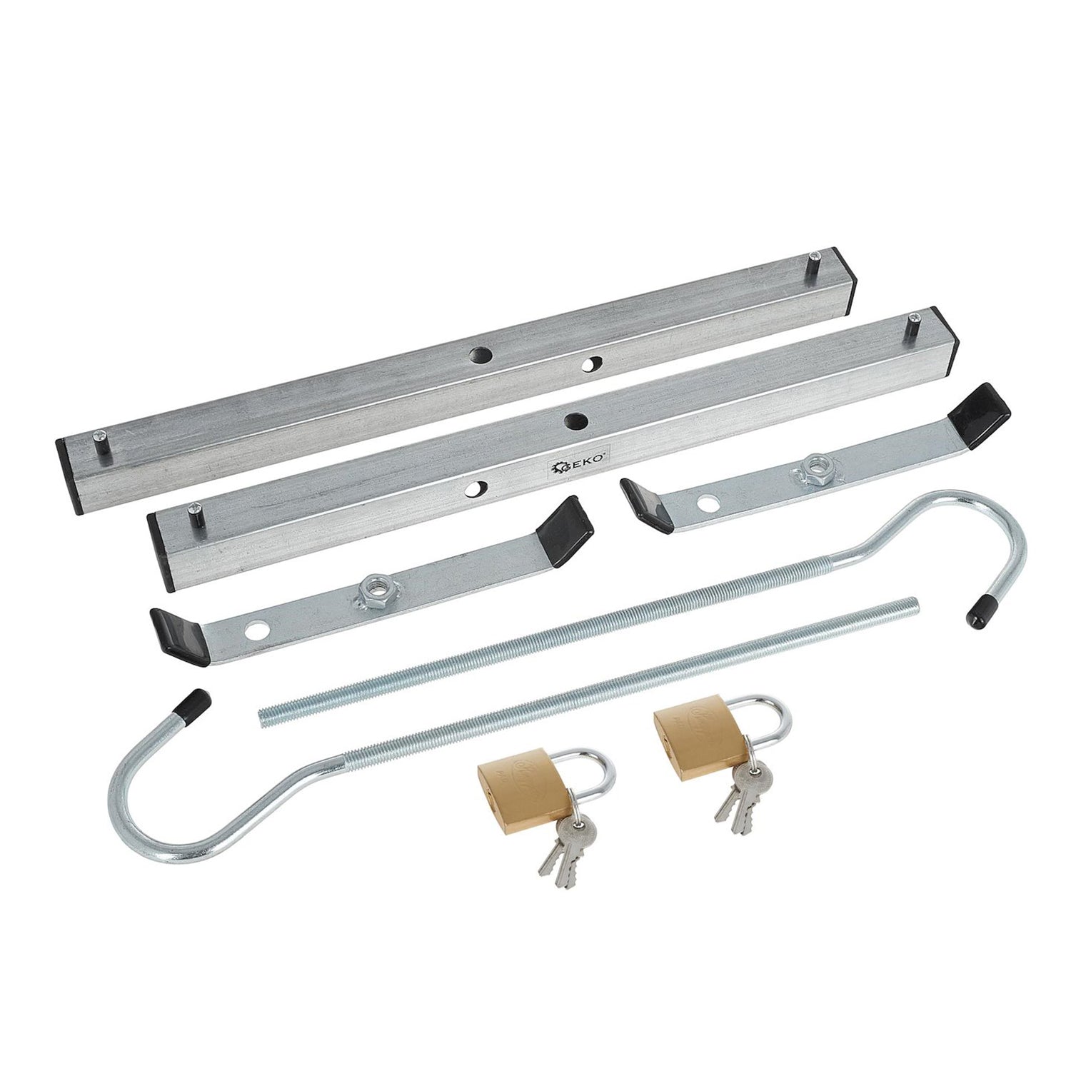 Súprava 2 svoriek na upevnenie rebríka na strešný nosič auta