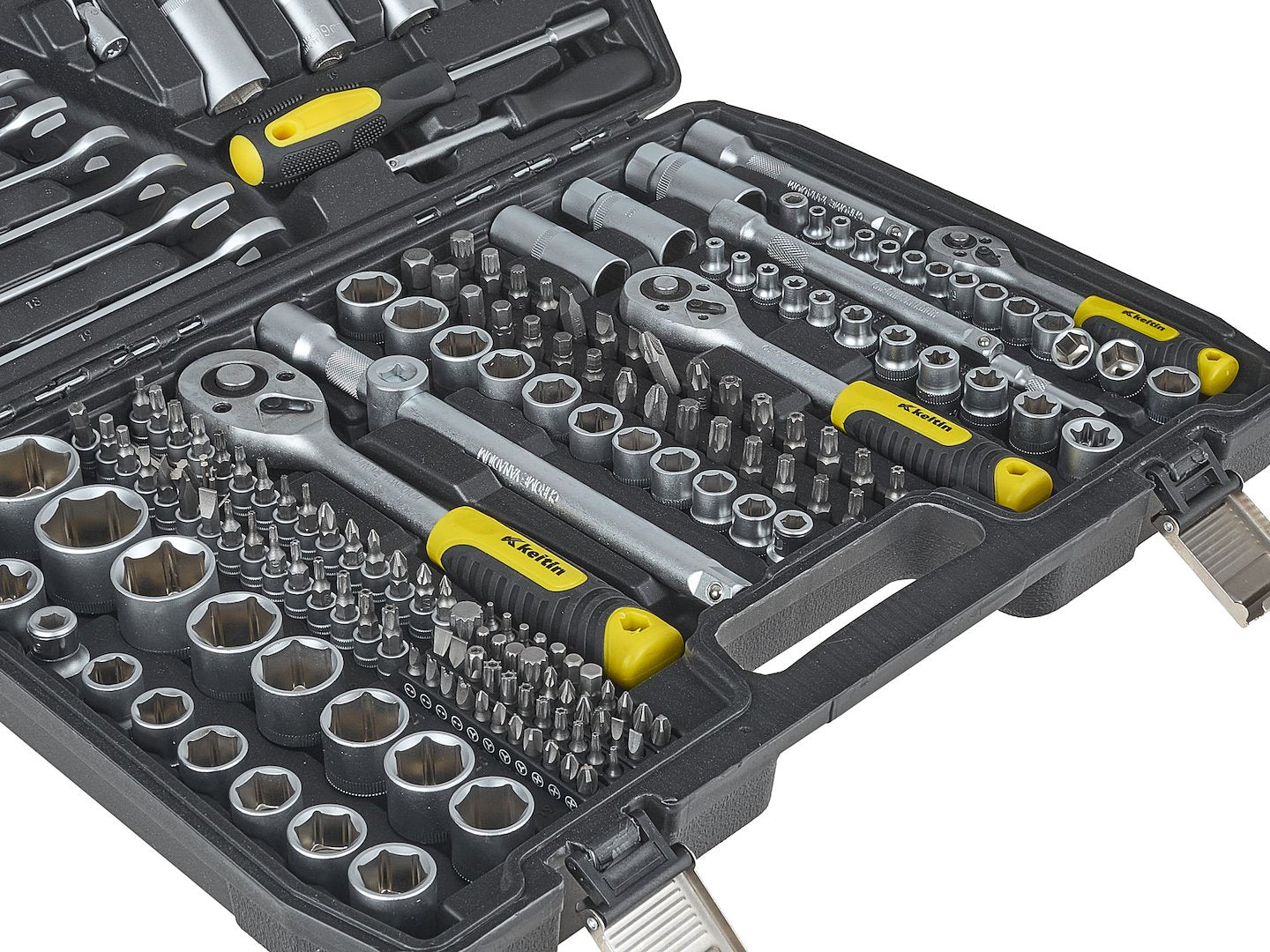 Súprava náradia 216 dielov 1/4", 3/8", 1/2" GEKO