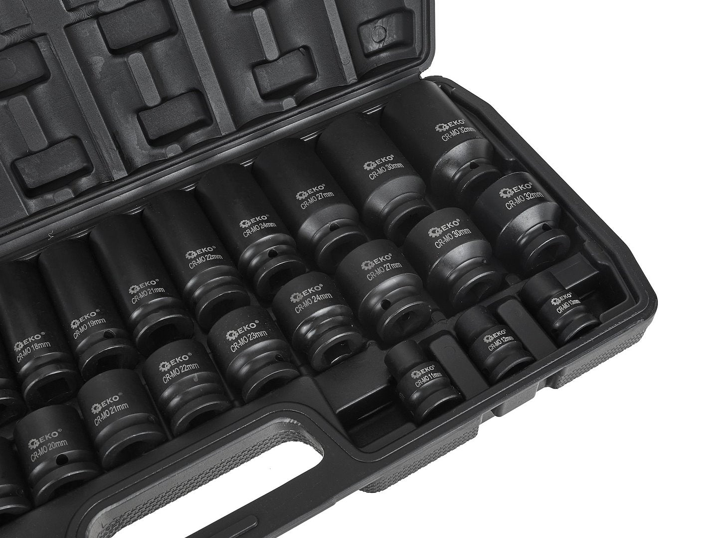 Súprava krátkych a dlhých nárazových orechov 1/2 8–32mm 35 dielov