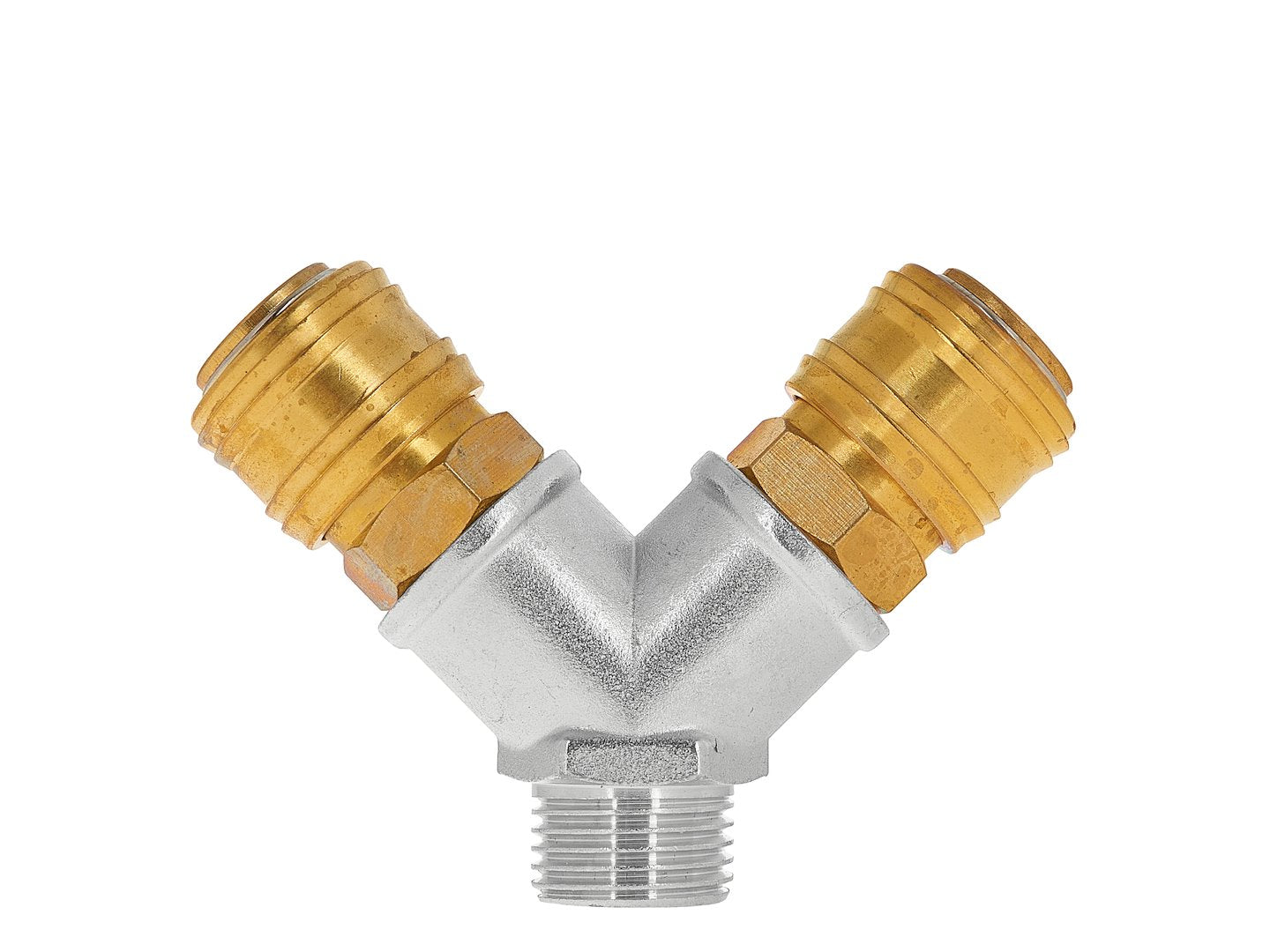 Rozvádzač vzduchu 1/2'', s 2 výstupmi a rýchlospojkami