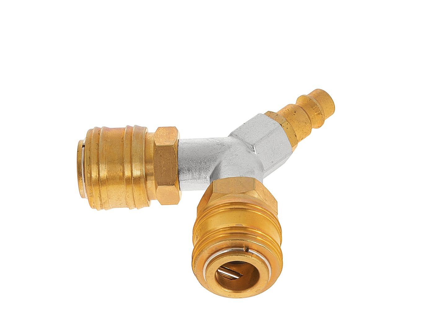 Rozvádzač vzduchu s 2 výstupmi a rýchlospojkami 1/4''