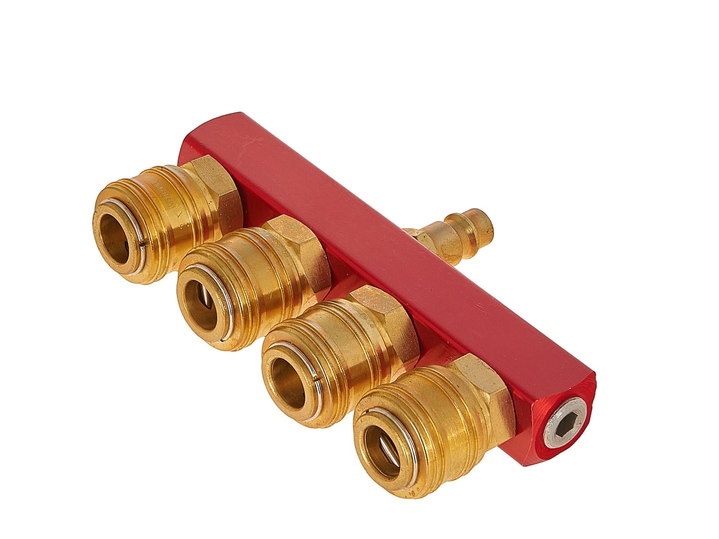 Rozvádzač vzduchu so 4 výstupmi a rýchlospojkami 1/4''