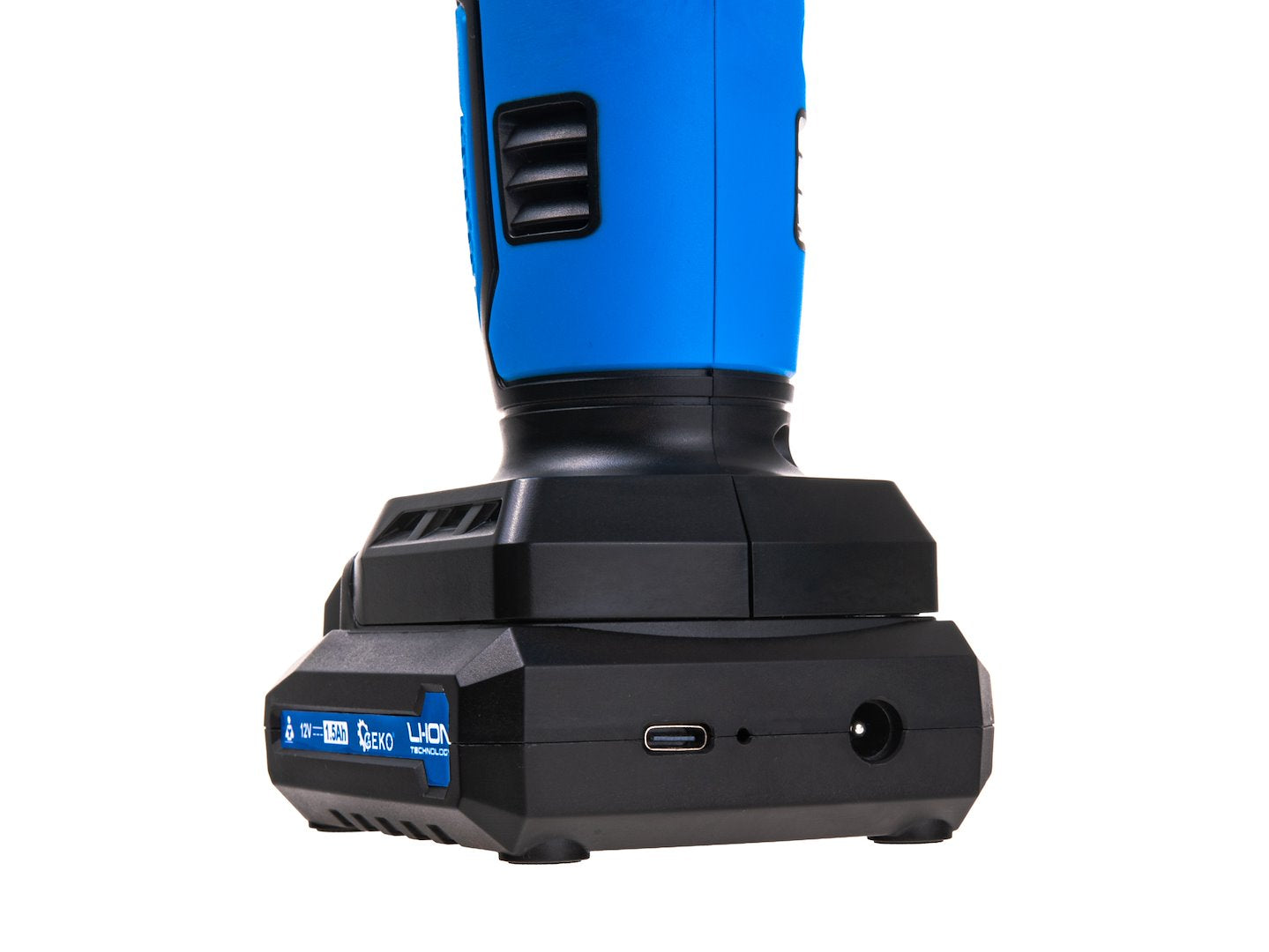 Prenosný akumulátorový kompresor do auta 12V s LCD displejom GEKO