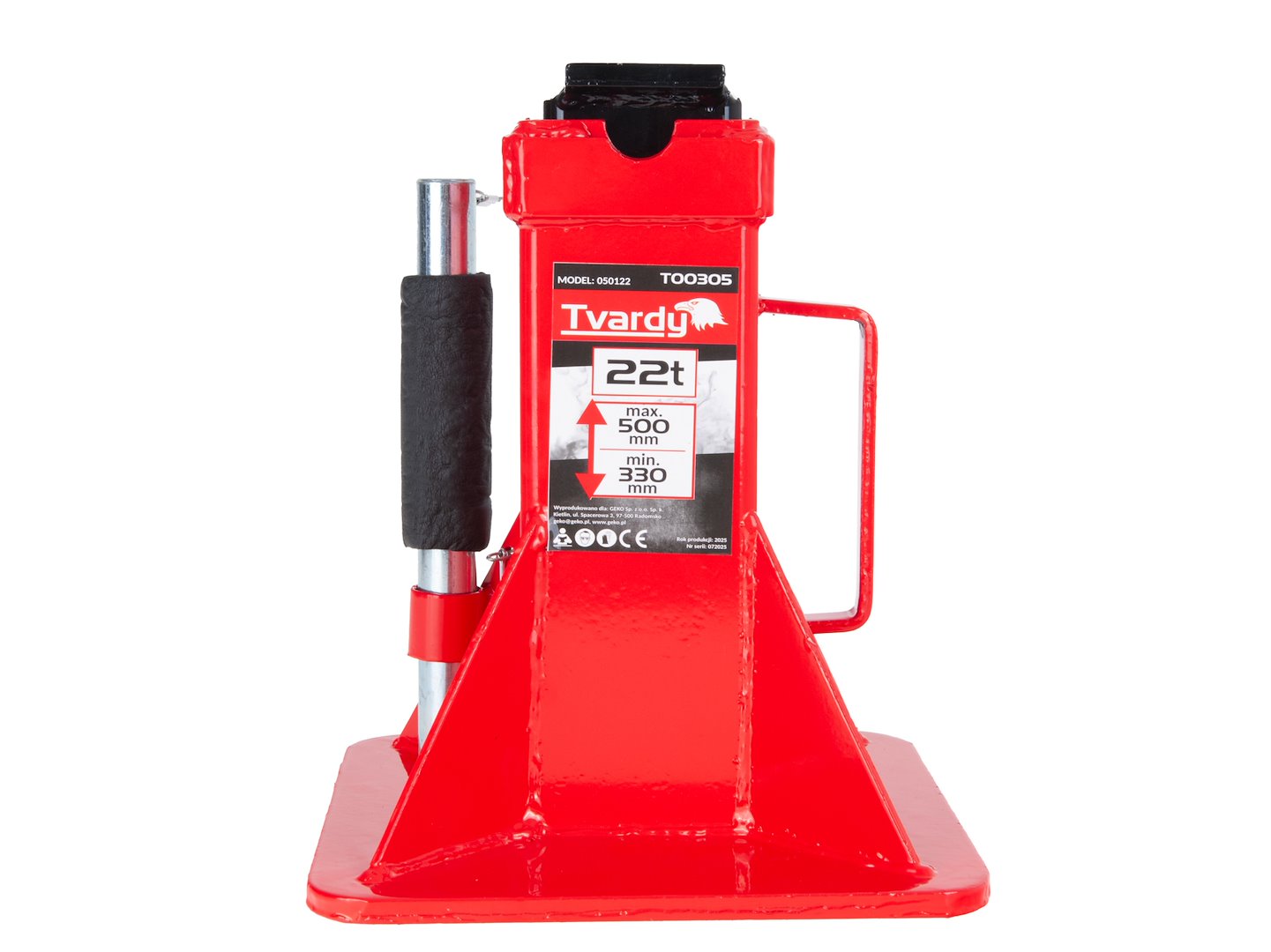 Stojan - koza so zosilnenou konštrukciou a zaisťovacím čapom 22t, nastaviteľný 330 - 500mm