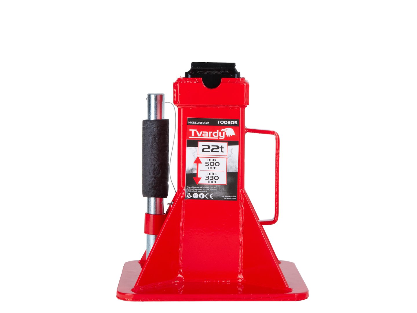 Stojan - koza so zosilnenou konštrukciou a zaisťovacím čapom 22t, nastaviteľný 330 - 500mm