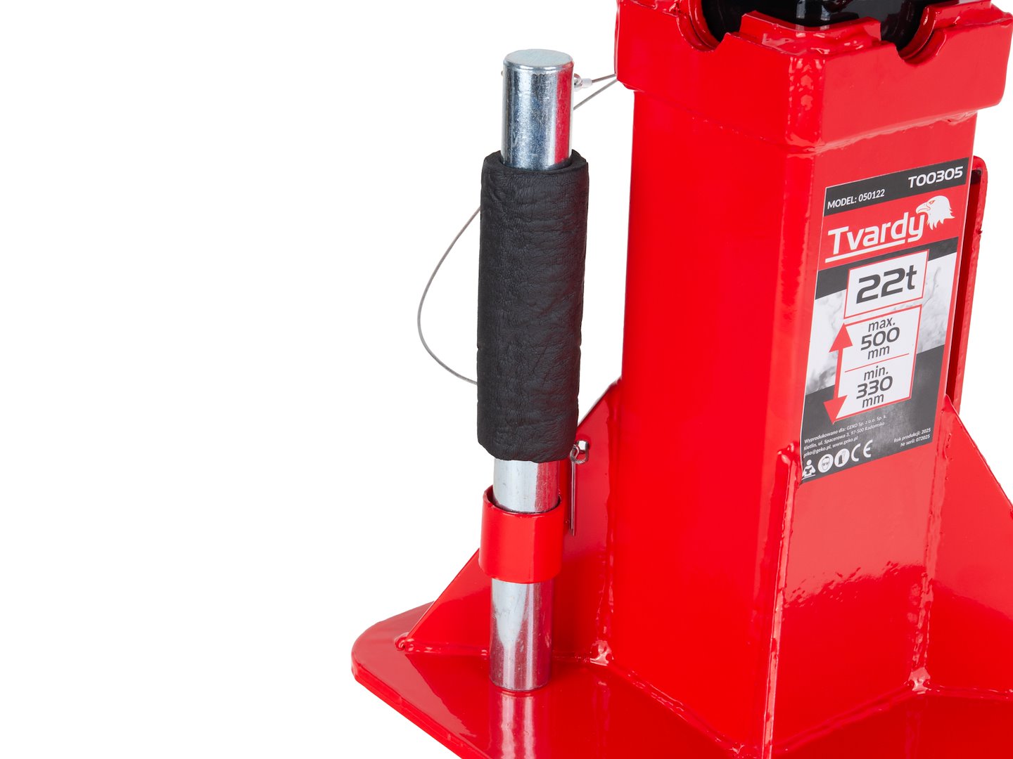 Stojan - koza so zosilnenou konštrukciou a zaisťovacím čapom 22t, nastaviteľný 330 - 500mm