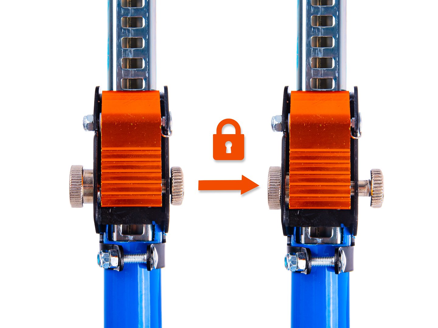 Teleskopická podpera na dosky 60kg, 160 - 290cm, Geko
