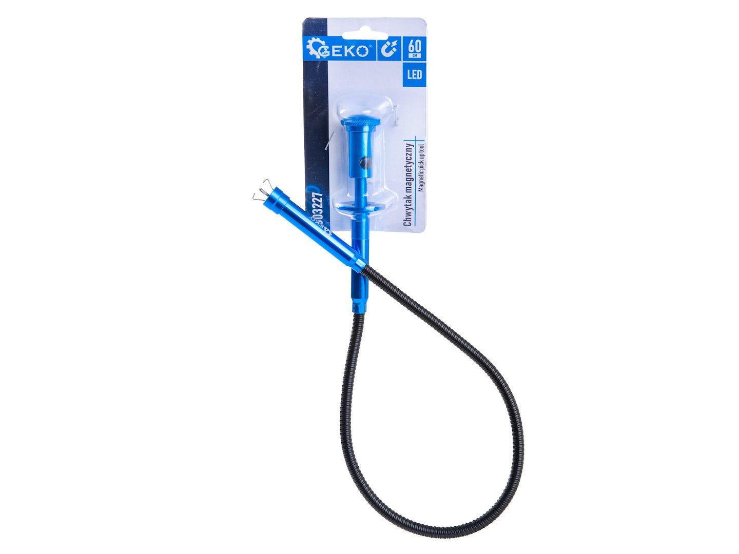 Flexibilný vyťahovák s magnetom, pazúrmi a LED 60cm