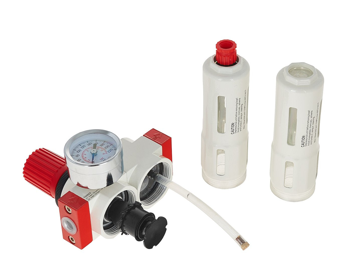 Odlučovač vody a mazacia jednotka s regulátorom tlaku 1/4'' Tvardy