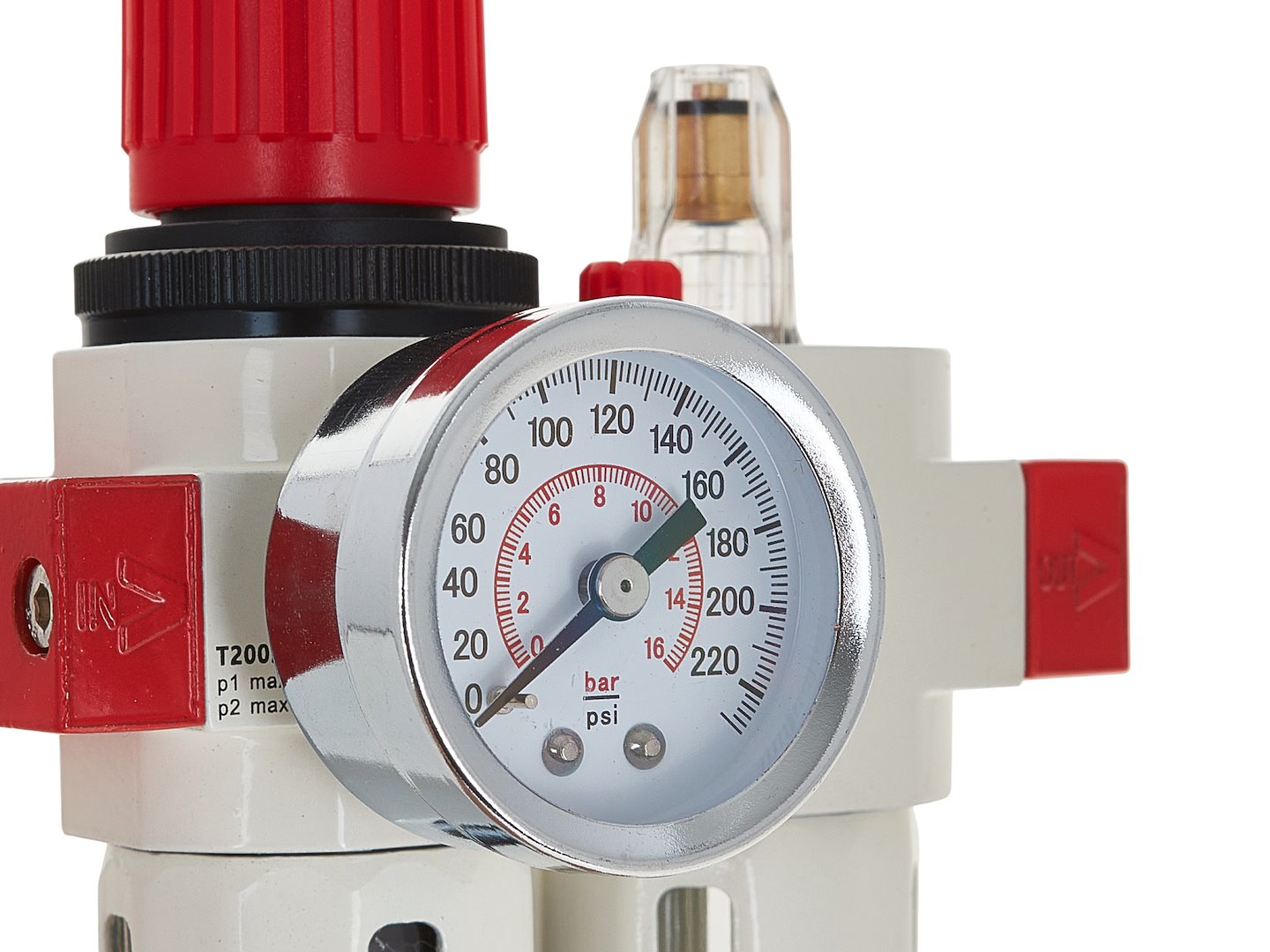 Odlučovač vody a mazacia jednotka s regulátorom tlaku 1/4'' Tvardy