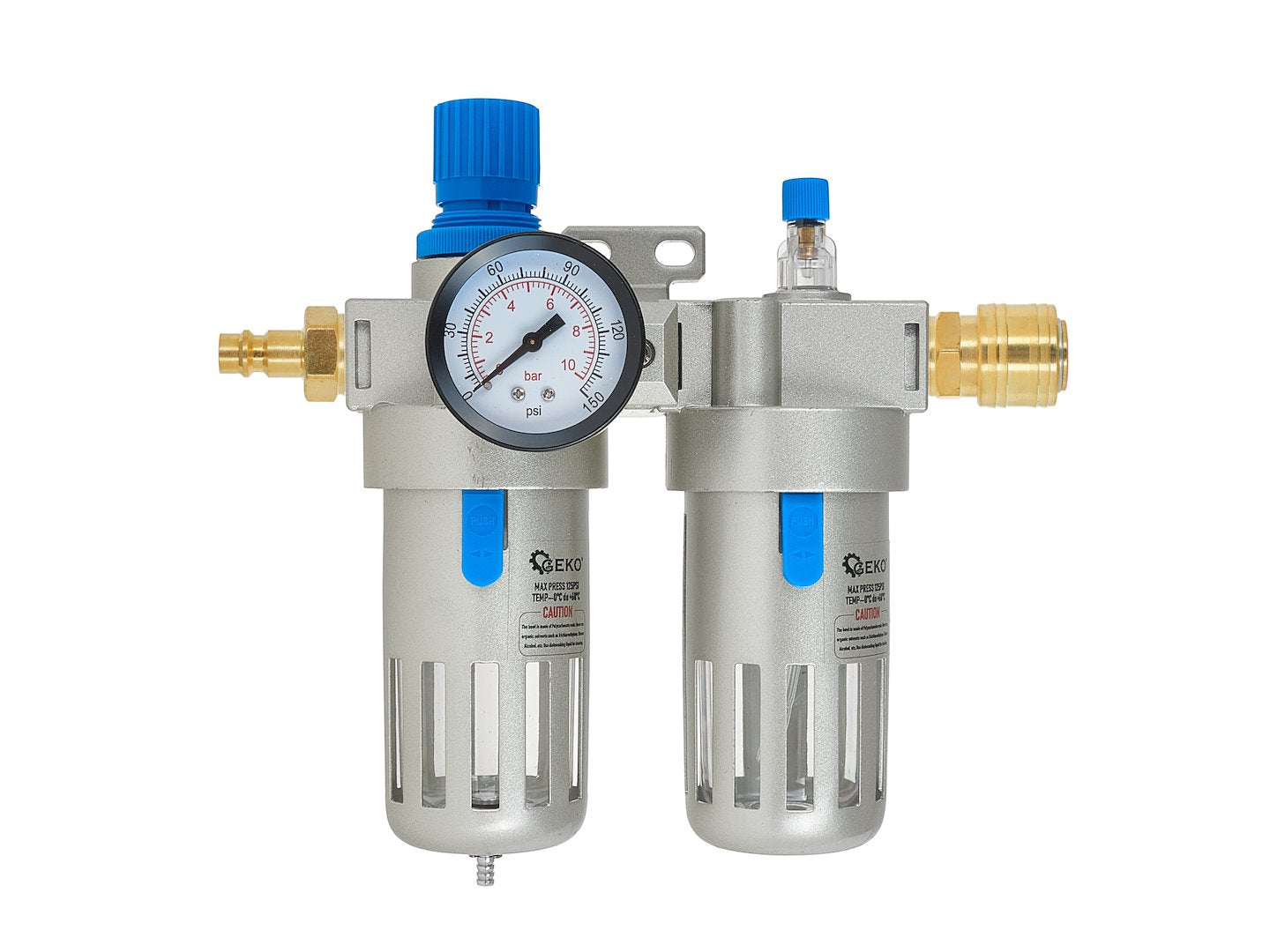 Filter vzduchu s odlučovačom vody, mazaním a regulátorom tlaku 1/2''