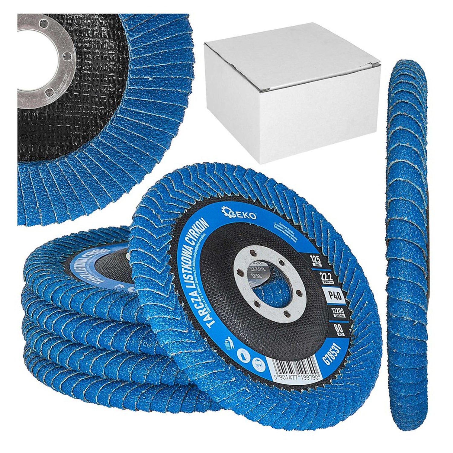 Lamelový zirkónový kotúč na hlboké zvary 125mm, P40