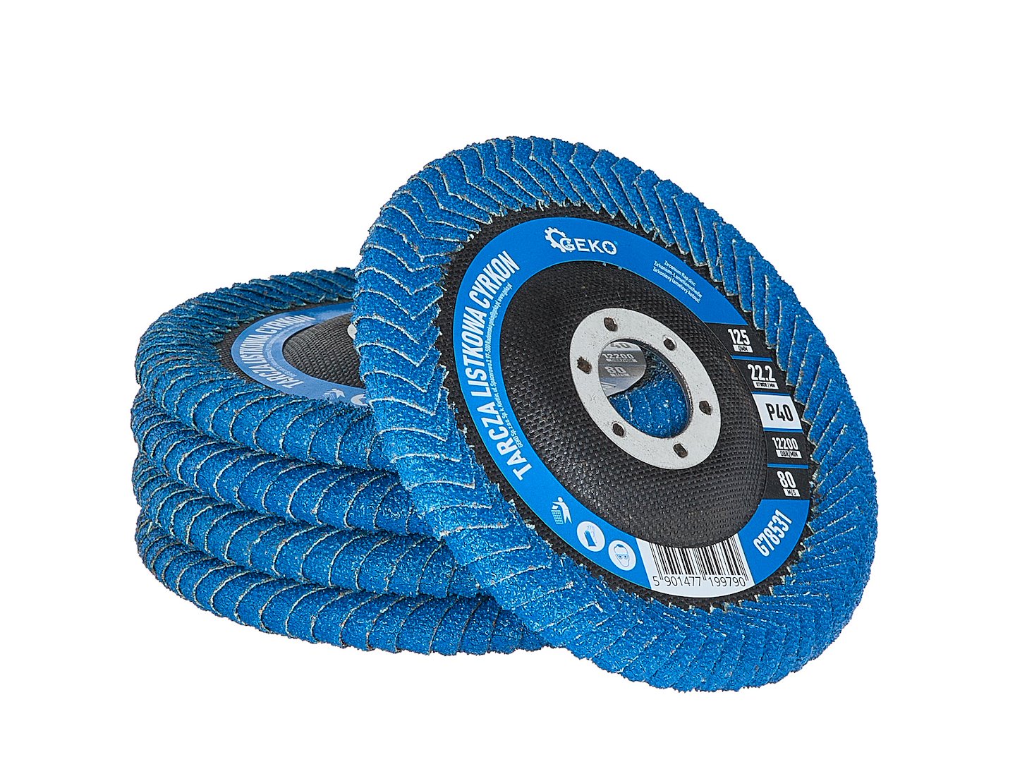 Lamelový zirkónový kotúč na hlboké zvary 125mm, P40