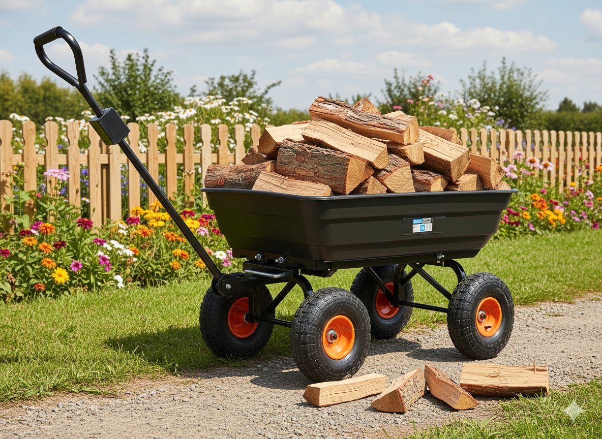 Vyklápací záhradný vozík, 75kg, Geko