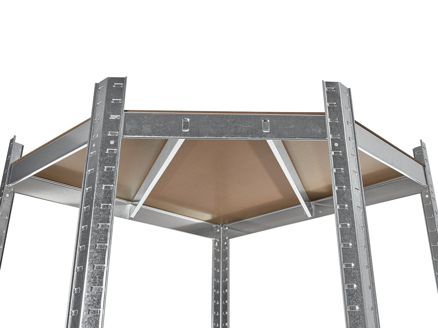 Úložný policový regál, rohový, 80 x 40 x 70cm, 175kg