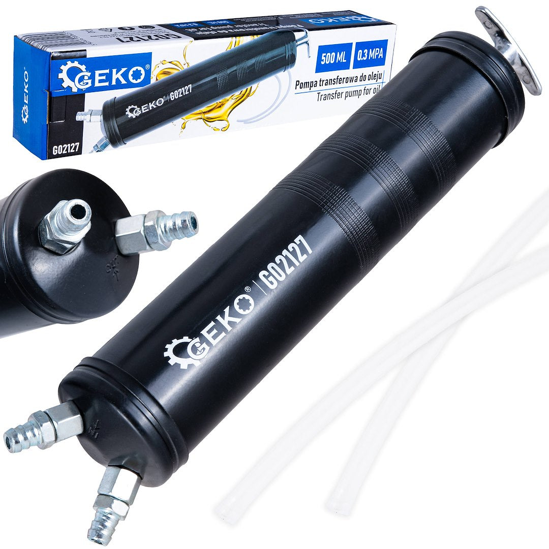 Ručná pumpa na transfer oleja a iných kvapalín 500ml Geko
