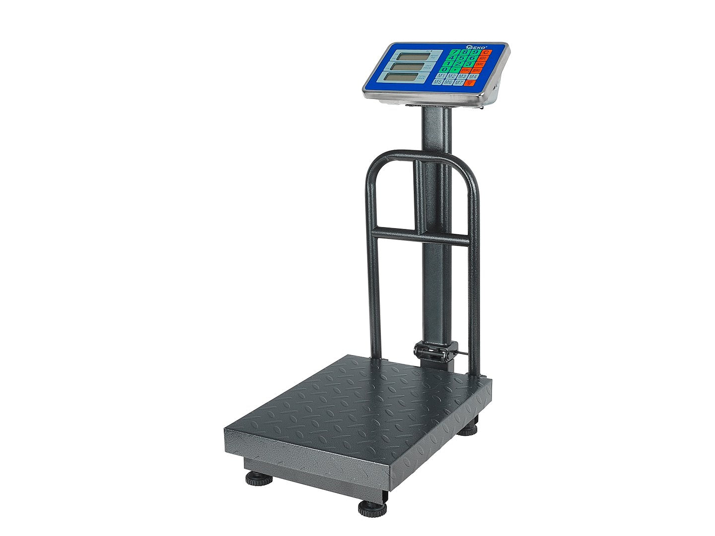 Digitálna plošinová váha s LCD displejom, obchodná, 150kg, Geko