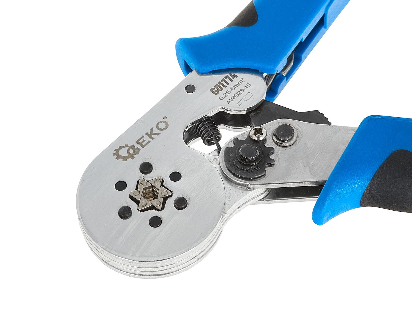 Krimpovacie kliešte na konektory 0,25 - 6mm2, Geko