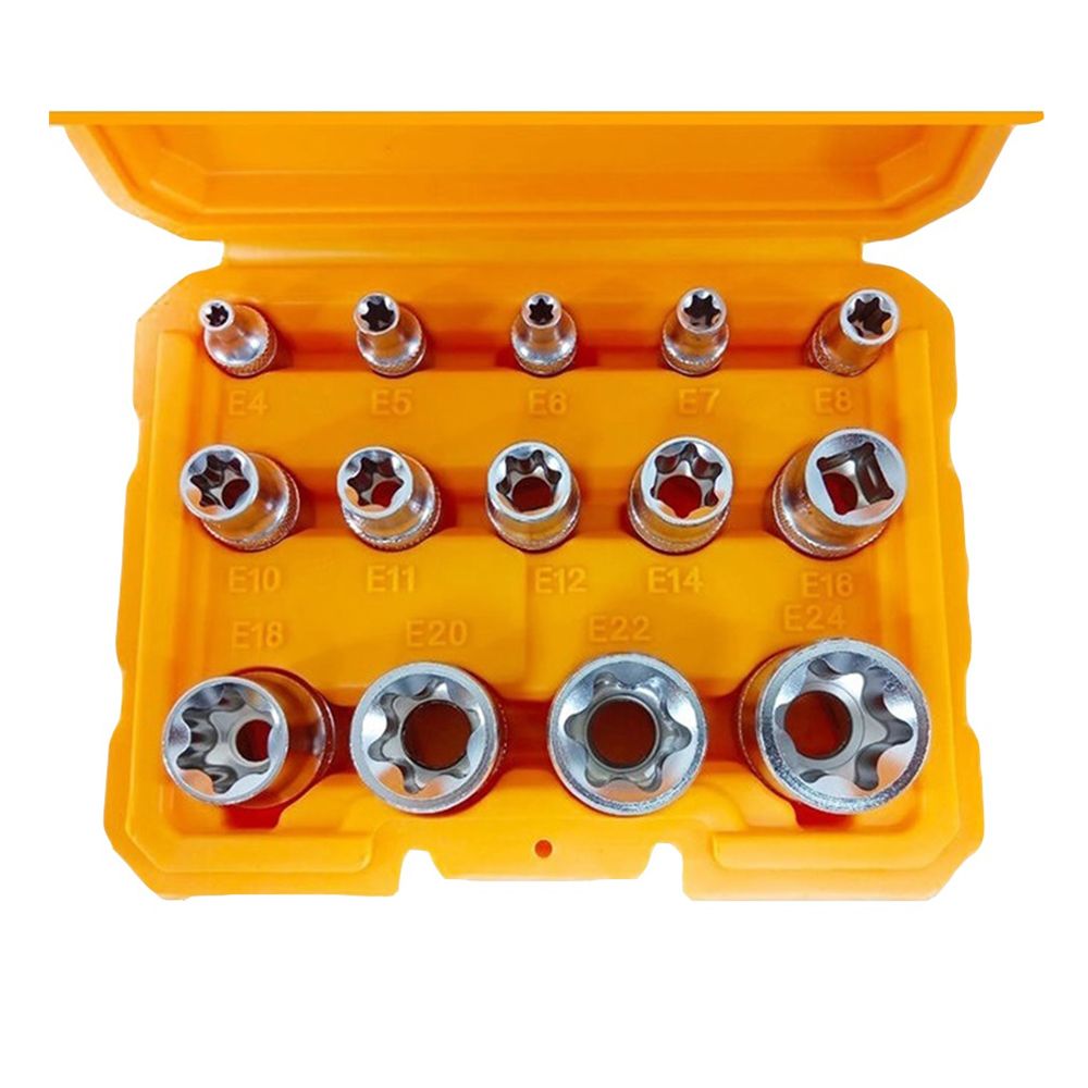 Súprava hviezdicových hlavíc 14 kusov e4–e24 ingco