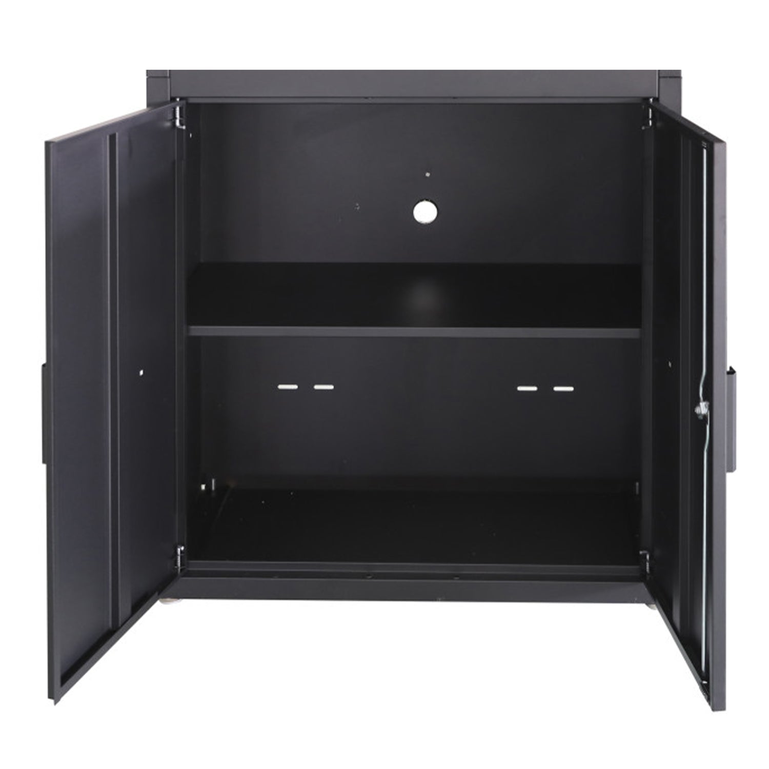 Premium zostava dielenského nábytku, kovová, 8 dielov, matná čierna