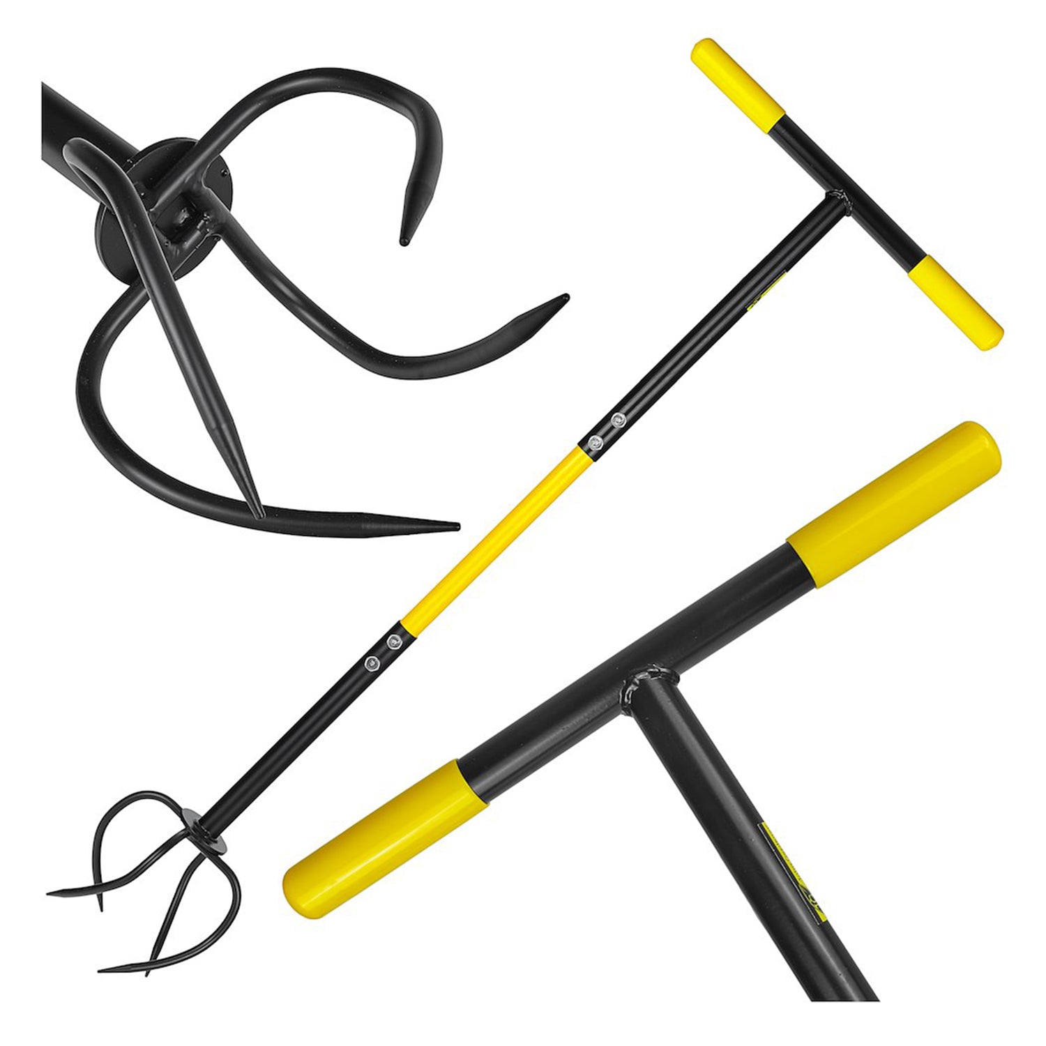 Ručný kultivátor Twist, 4 hroty, 102cm, do záhrady na pôdu, Geko