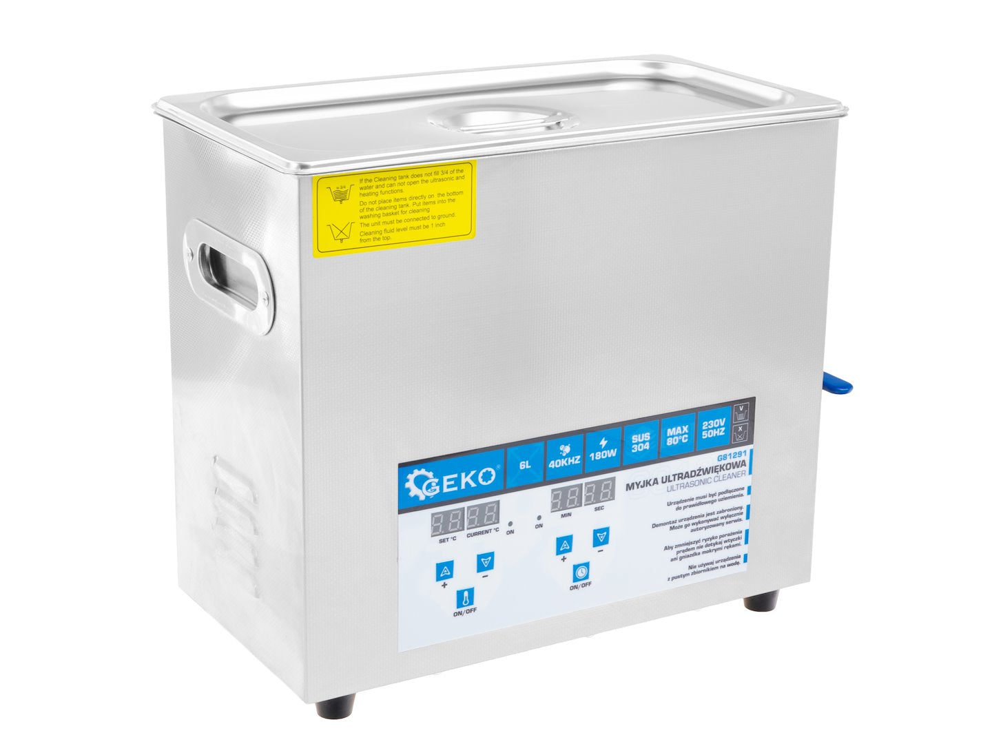 APARAT DE CURATAT CU ULTRASUNETE 6L 180W - GEKO