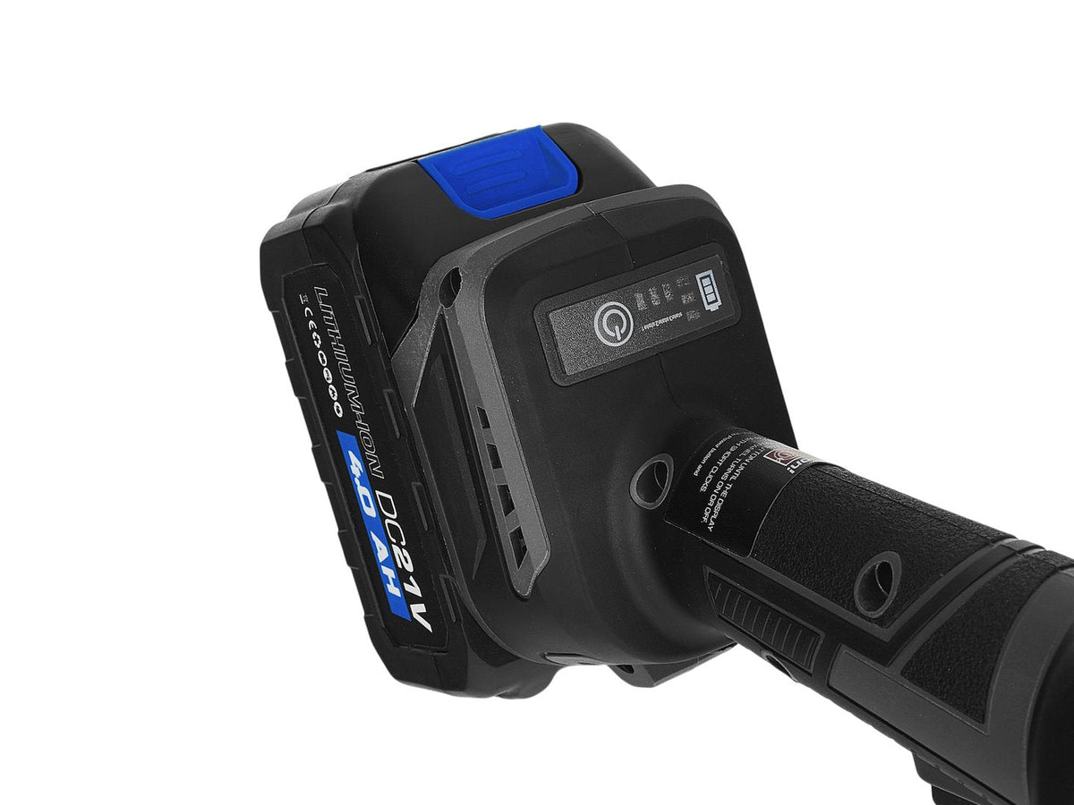 Akumulátorová uhlová brúska - flexa 125mm 950W 21V 4Ah Geko