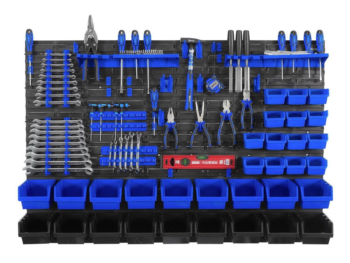 Nástenný organizér na náradie s úložnými boxmi 1152x780mm, 78ks Geko