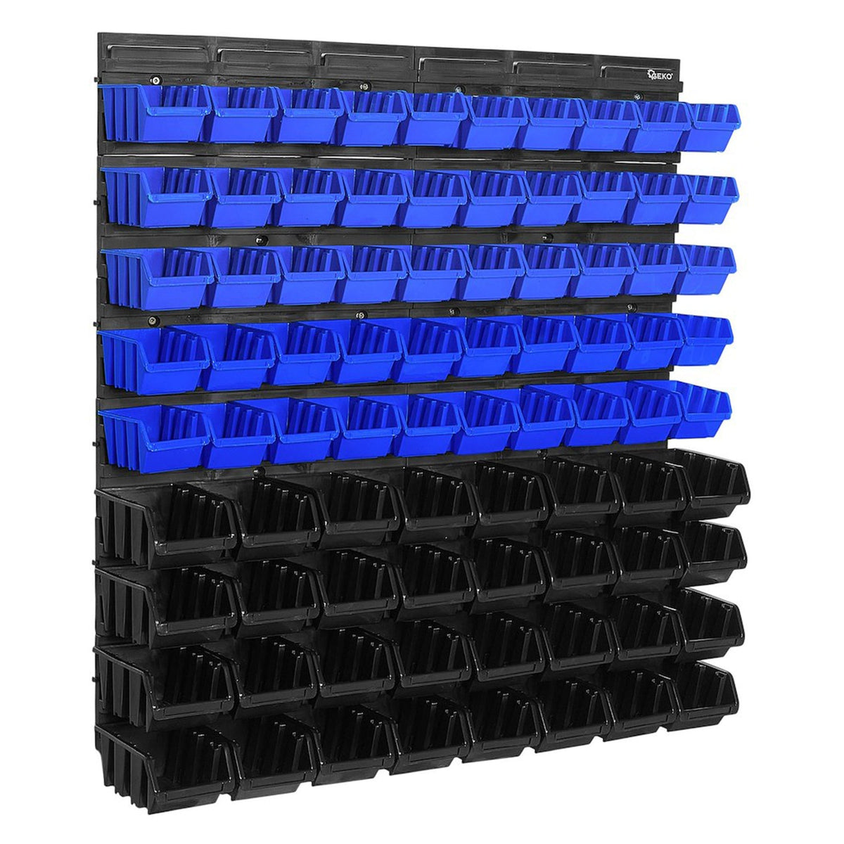 Nástenný organizér s 82 úložnými boxmi 780x780mm Geko