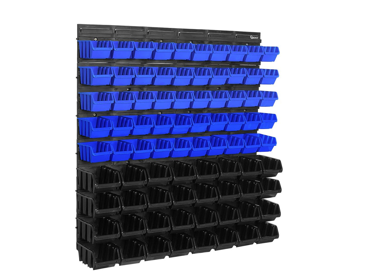 Nástenný organizér s 82 úložnými boxmi 780x780mm Geko