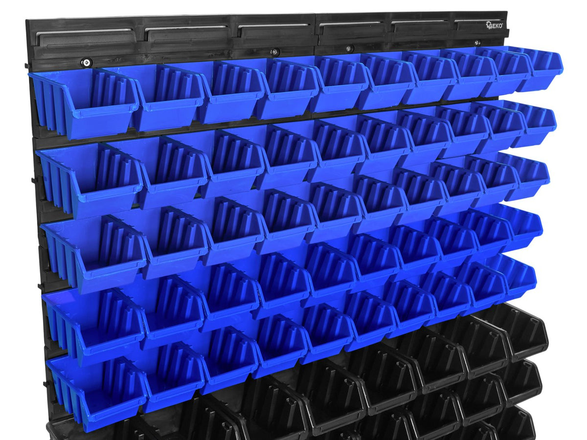 Nástenný organizér s 82 úložnými boxmi 780x780mm Geko