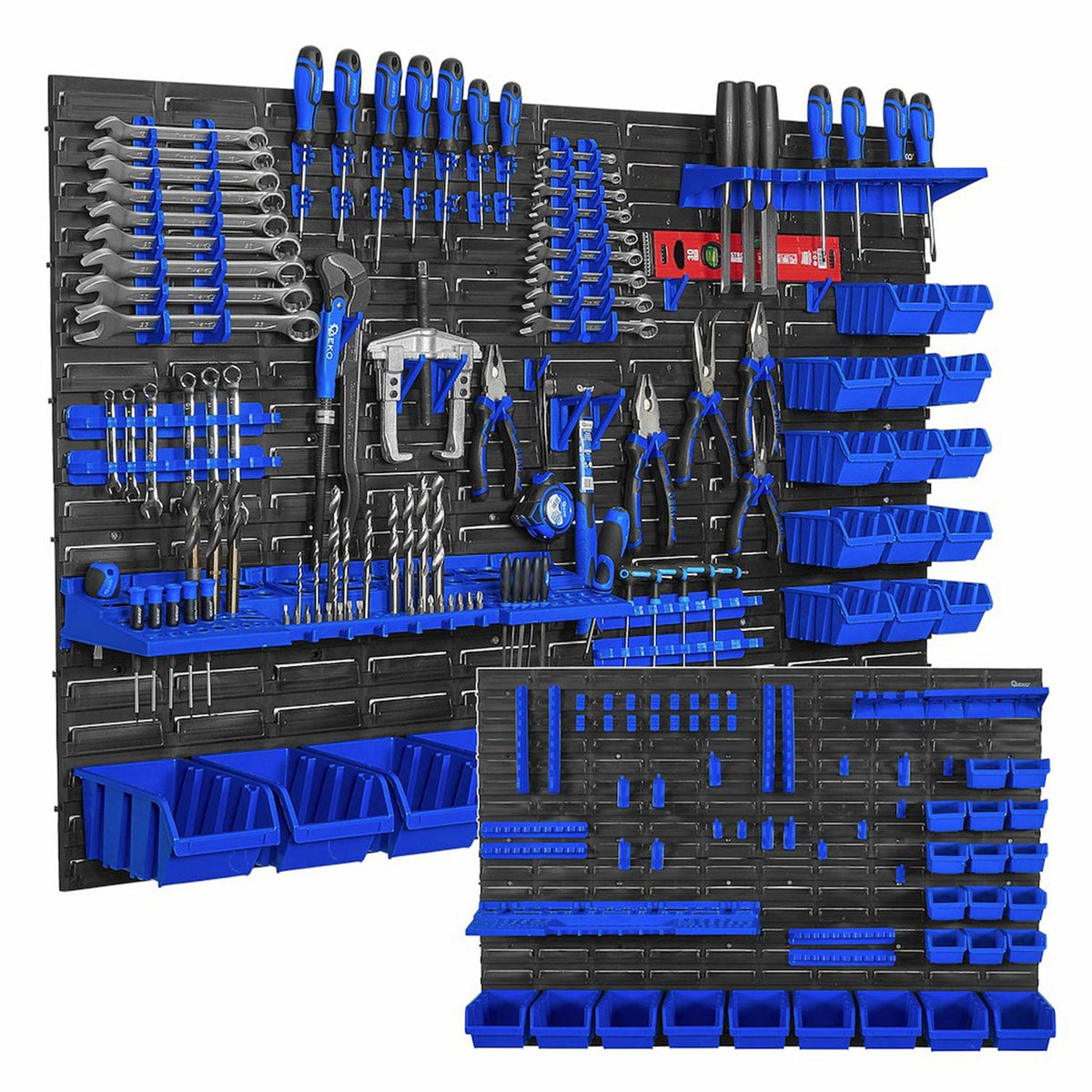 Nástenný organizér na náradie s úložnými boxmi 1152x780mm, 69ks Geko
